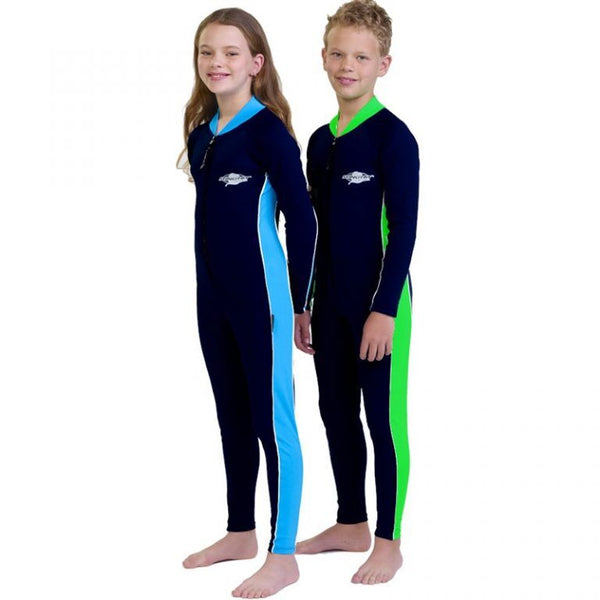 boy and girl in stinger suit